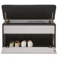 GARDEROBE 5-teilig  in 266/200/38 cm  - Beige/Schwarz, KONVENTIONELL, Glas/Holzwerkstoff (266/200/38cm) - Voleo