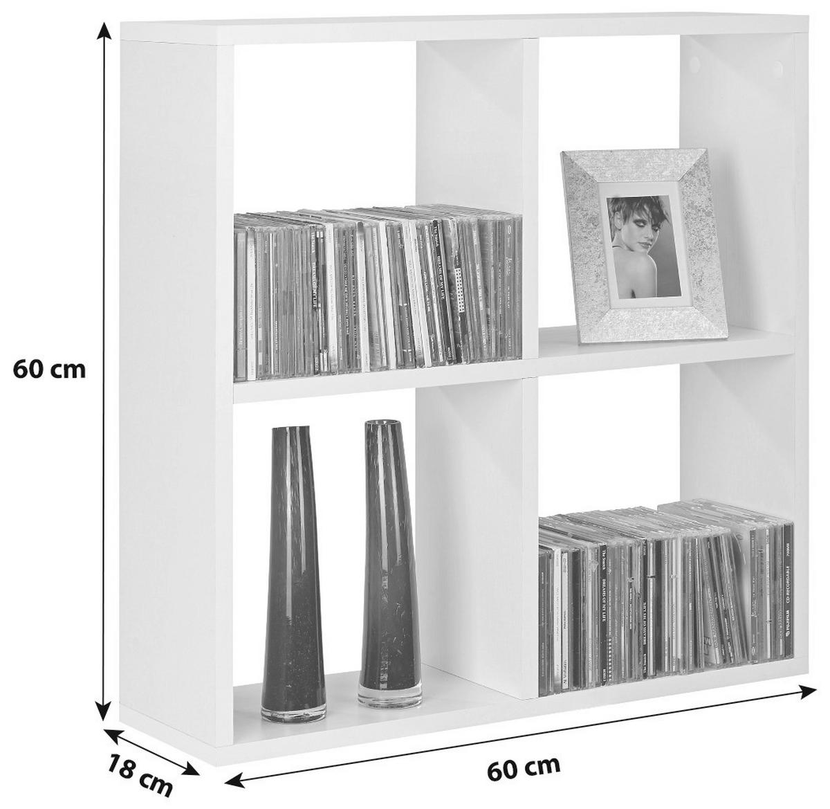 WANDREGAL Eiche Wotan  - Eiche Wotan, MODERN, Holzwerkstoff (60/60/18cm) - Boxxx