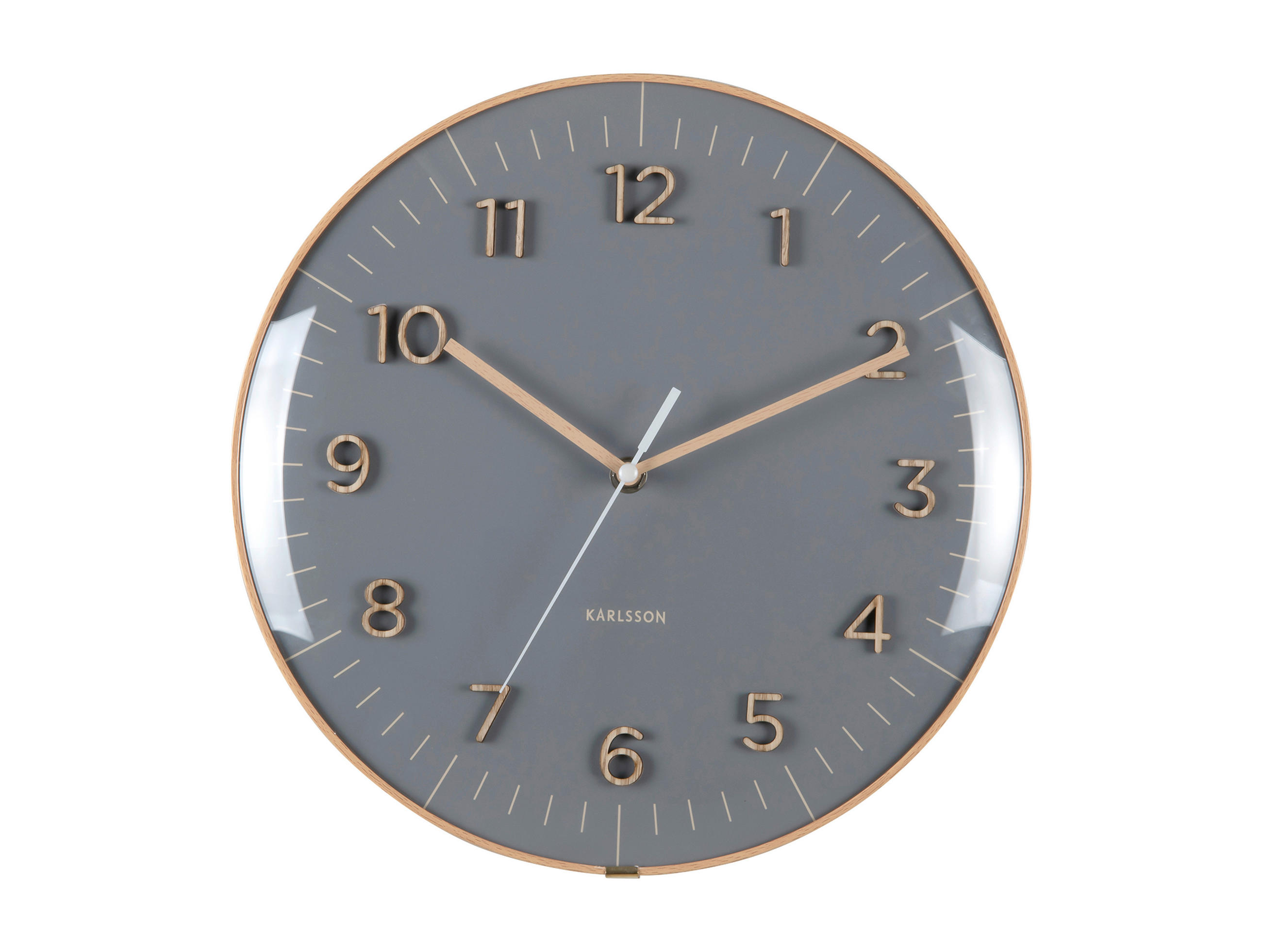 WANDUHR Esencia Dunkelgrau  - Dunkelgrau, Basics, Kunststoff (30cm) - Karlsson