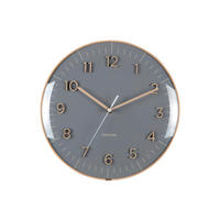 WANDUHR Esencia Dunkelgrau  - Dunkelgrau, Basics, Kunststoff (30cm) - Karlsson
