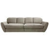 BIGSOFA in Flachgewebe Grau, Sandfarben  - Sandfarben/Schwarz, MODERN, Kunststoff/Textil (290/96/113cm) - Sit & More