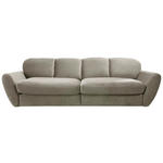 BIGSOFA Flachgewebe Grau, Sandfarben  - Sandfarben/Schwarz, MODERN, Kunststoff/Textil (290/96/113cm) - Cantus