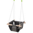 BABYSCHAUKEL SWING  - Grau, Trend, Holz/Kunststoff (40/40/25cm) - My Baby Lou