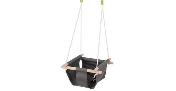 BABYSCHAUKEL SWING - Grau, Trend, Holz/Kunststoff (40/40/25cm) - My Baby Lou