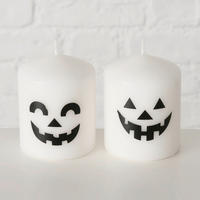 SVÍČKA - Trend, parafín/přírodní materiály (6/7,5cm)