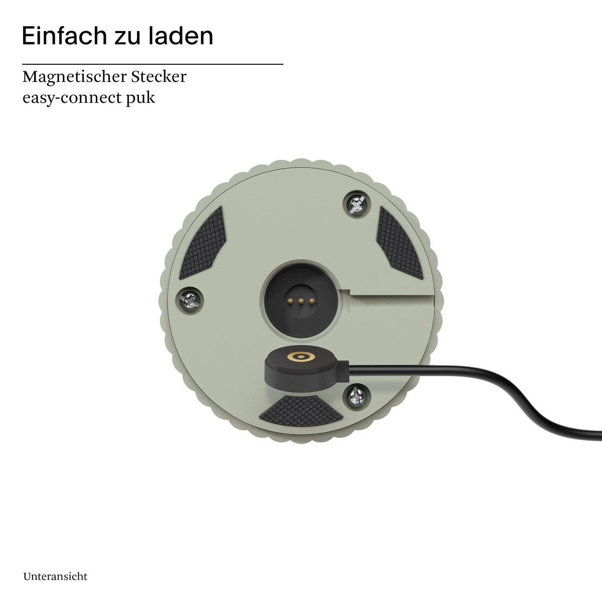 AKKU-TISCHLEUCHTE Nuflair 11,5/11,5/24 cm   - Salbeigrün, Design, Metall (11,5/11,5/24cm)