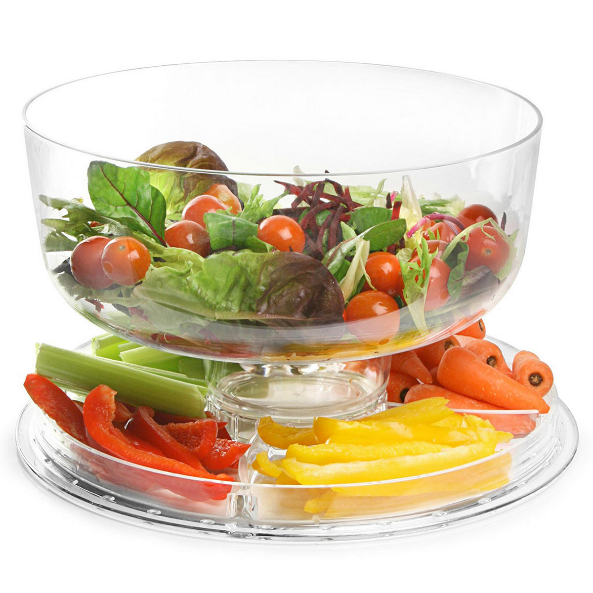 TORTENGLOCKE 31/21 cm  - Transparent, Basics, Glas (31/21cm) - Creatable