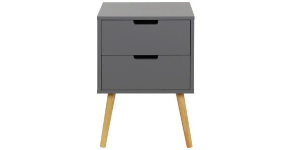 NACHTSCHRANK 40/60/30 cm Kiefer massiv - Naturfarben/Grau, Design, Holz/Holzwerkstoff (40/60/30cm) - Xora