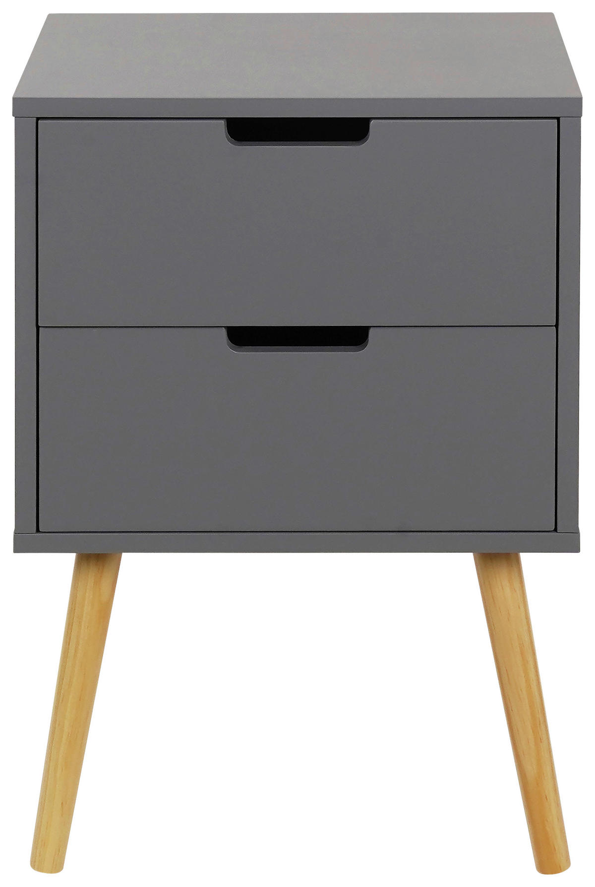 ÉJJELISZEKRÉNY tömör feketefenyő szürke, natúr  - natúr/szürke, Design, faalapú anyag/fa (40/60/30cm) - Xora