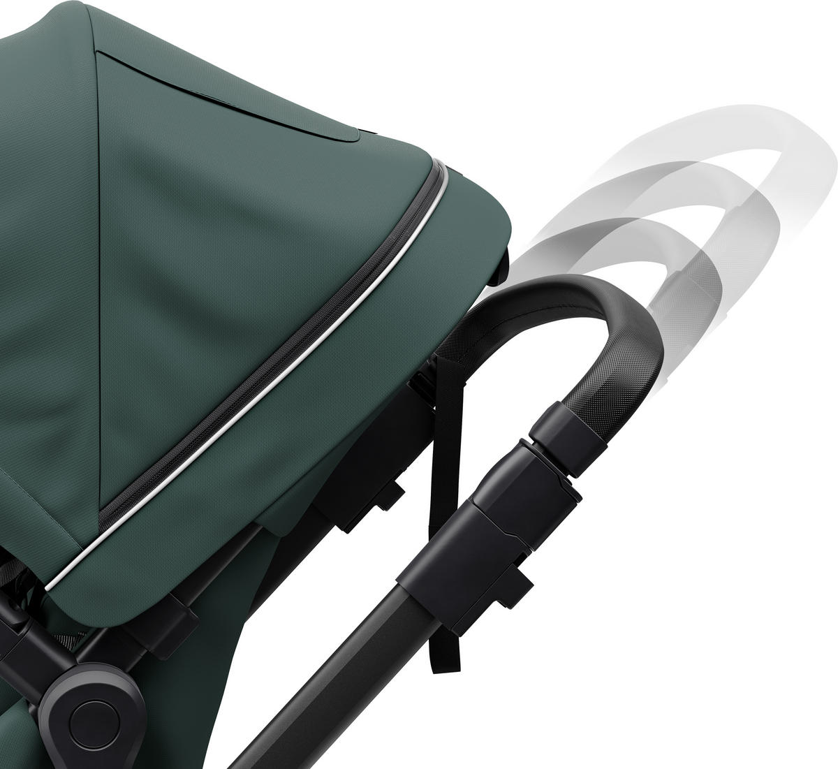 KINDERWAGENSET  Sleek  Mallard Green  - Schwarz/Grün, Trend, Textil/Metall (61/85/109cm) - Thule