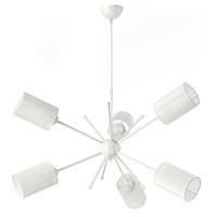 LUSTR, 80/80/90 cm  - vysoce lesklá bílá, Basics, kov/textil (80/80/90cm)