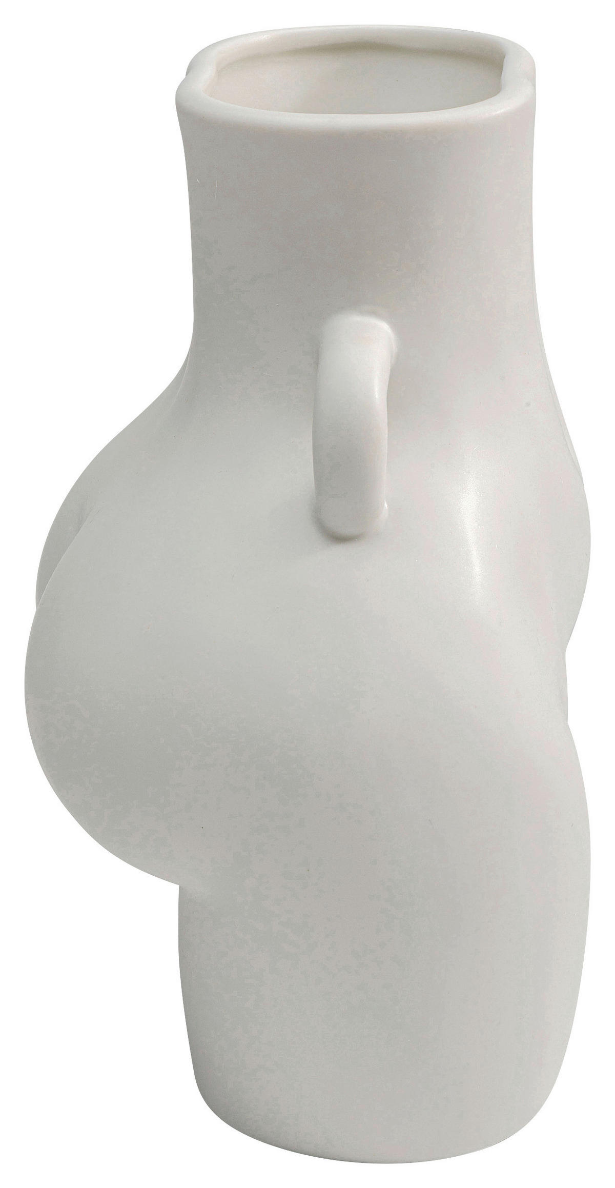 VASE 21,5 cm  - Weiß, Design, Keramik (16/21/12cm) - Kare-Design