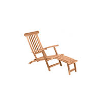 HOPFÄLLBAR UTESTOL i trä naturfärgad  - naturfärgad, Design, trä (58,5/87/149cm) - Livetastic