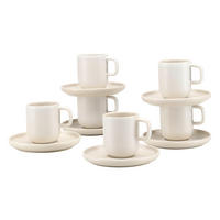 SADA ŠÁLKŮ  - bílá, Basics, keramika (80ml) - Creatable
