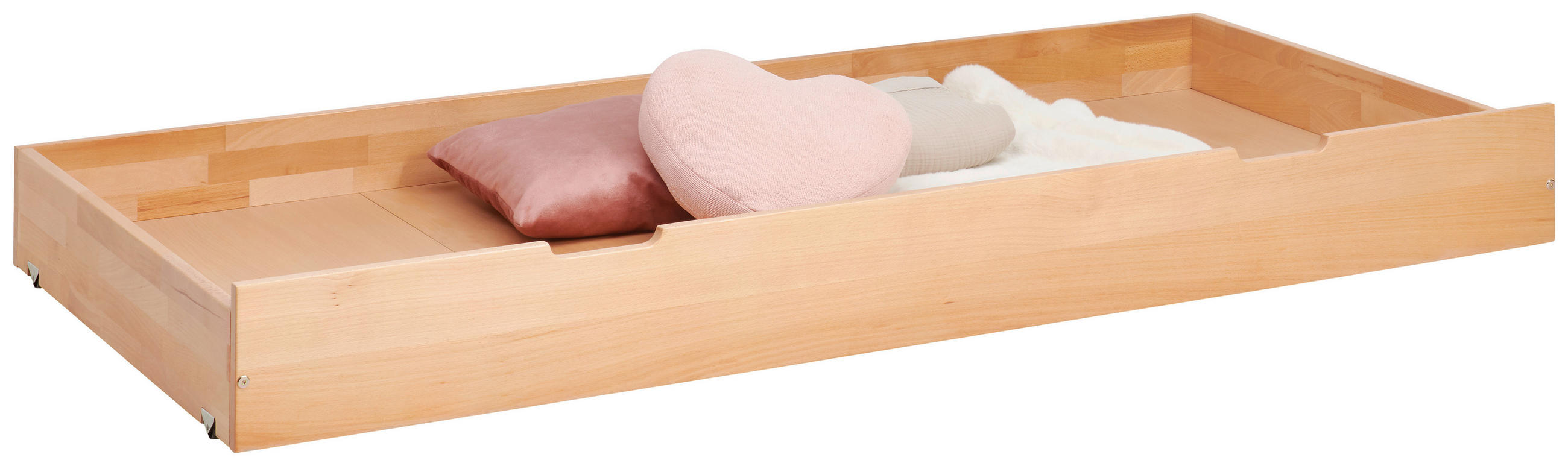ÚLOŽNÝ PROSTOR POD POSTEL, 90/17,5/195 cm, buk - barvy buku, Konvenční, dřevo/kompozitní dřevo (90/17,5/195cm) - Linea Natura