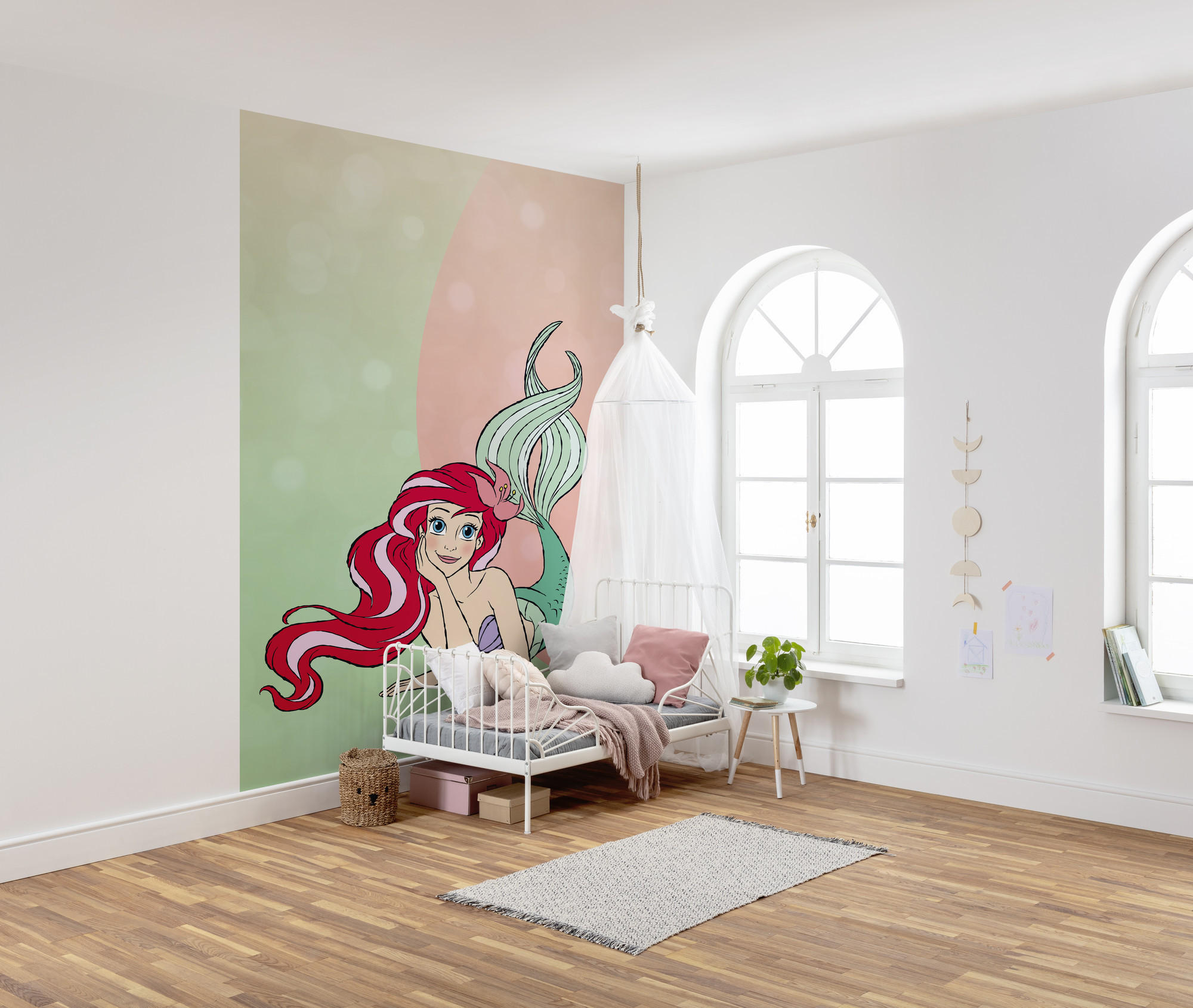 FOTOTAPETE - Rosa/Grün, Trend, Textil (200/280cm) - Xora