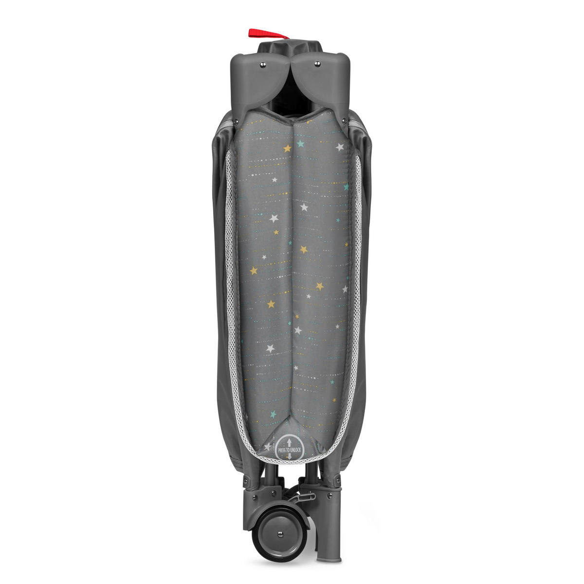 REISEBETT NONE Grau  - Grau, Basics, Kunststoff (125/65/76cm) - Lionelo