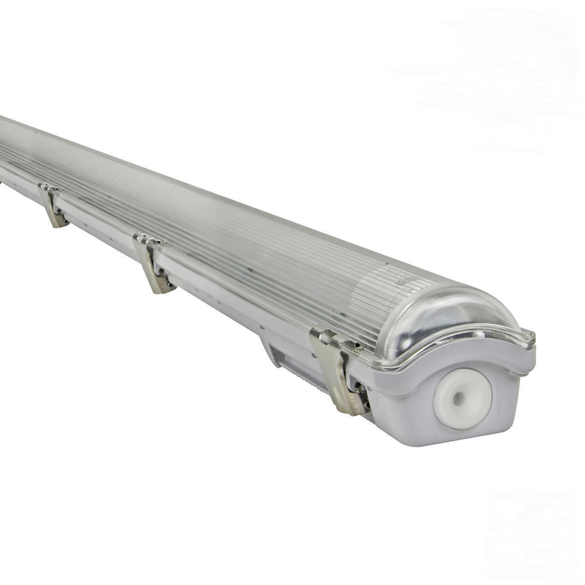 LED-DECKENLEUCHTE 156,8/6,2/5,2 cm   - Grau, Basics, Kunststoff (156,8/6,2/5,2cm)
