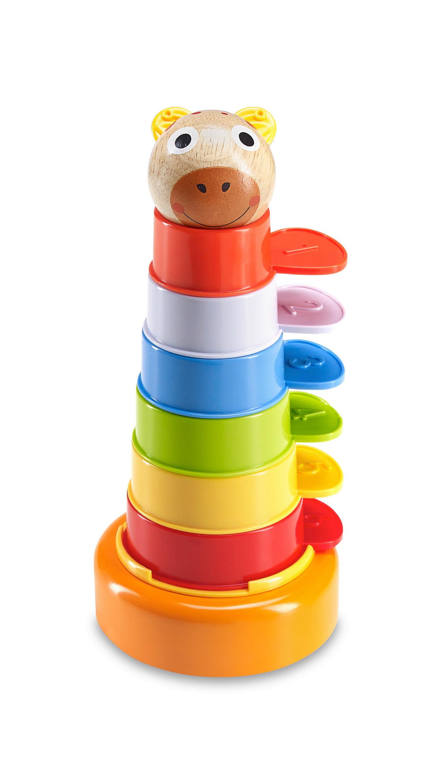 STOHOVATELNÁ VĚŽ - vícebarevná, Natur, dřevo/plast (10,7/11/3,9cm) - My Baby Lou