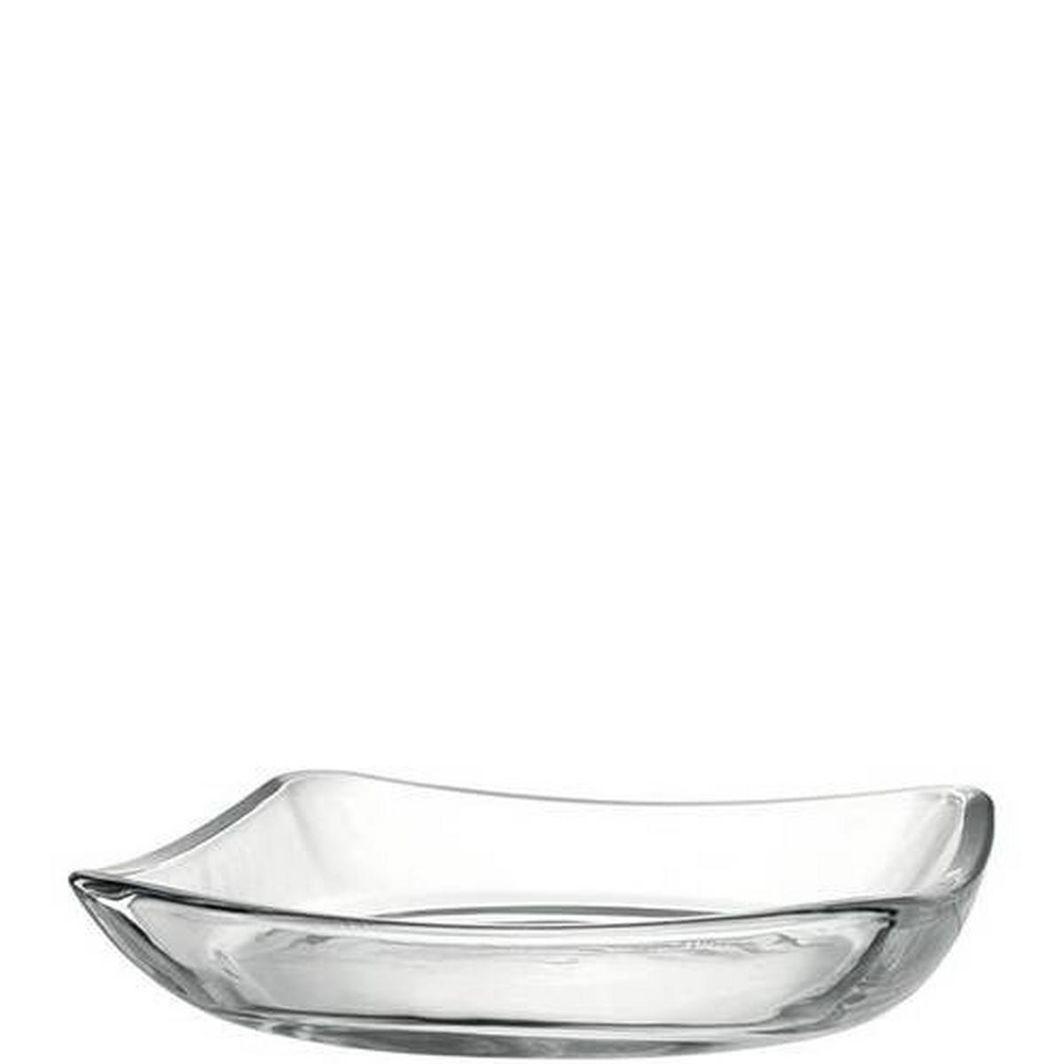 TELLERSET Piazza 4-teilig  - Klar, Design, Glas (20/4/20cm) - Leonardo