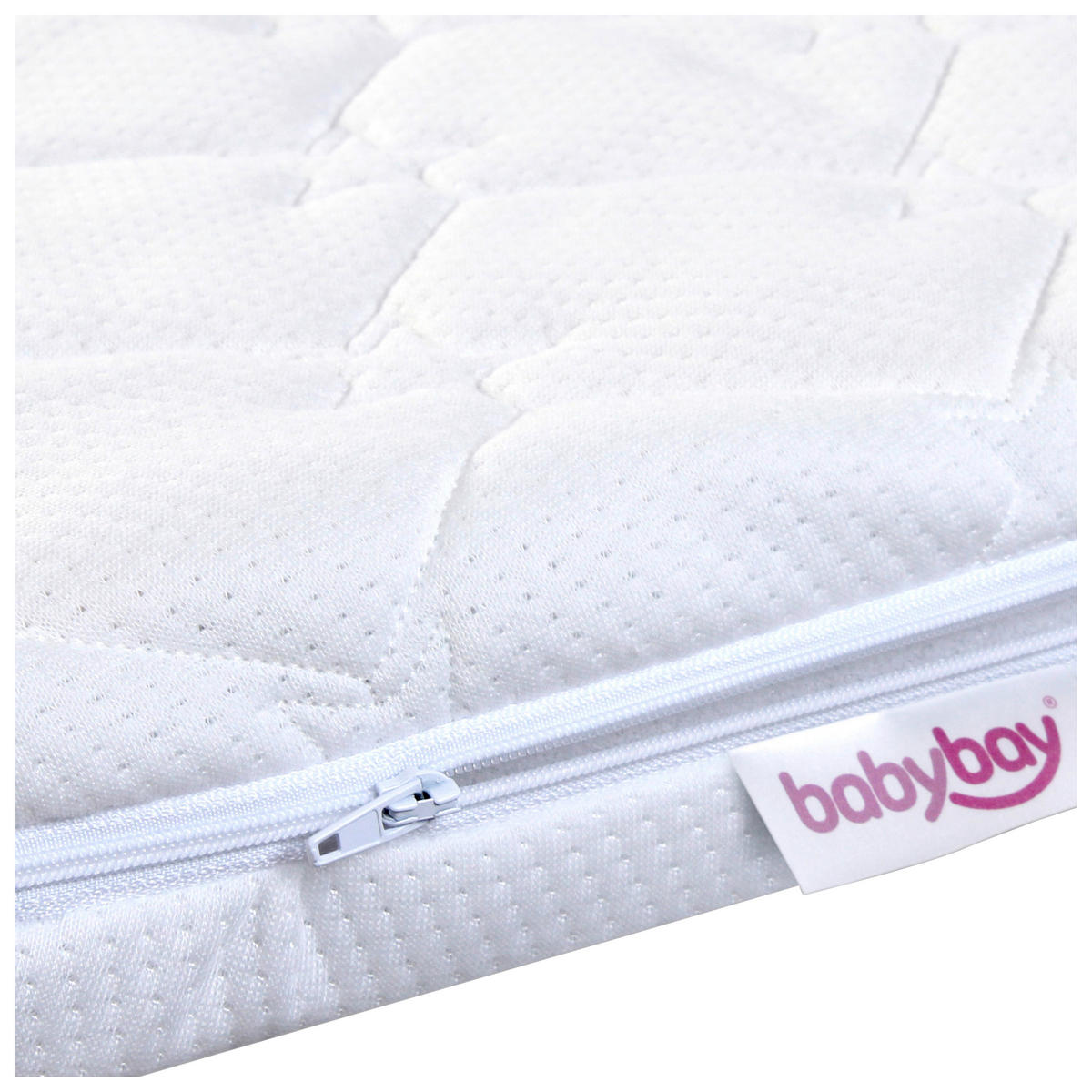 BEISTELLBETTMATRATZE Babybay Original  81/41,5 cm    - Weiß, Basics, Textil (81/41,5cm) - Babybay