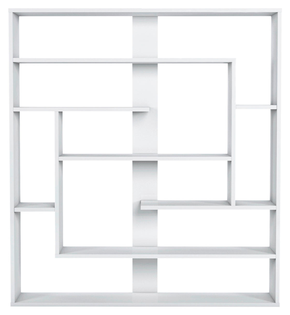 REGAL  114/132/22 cm Weiss  - Weiss, Design, Holzwerkstoff (114/132/22cm) - Livetastic
