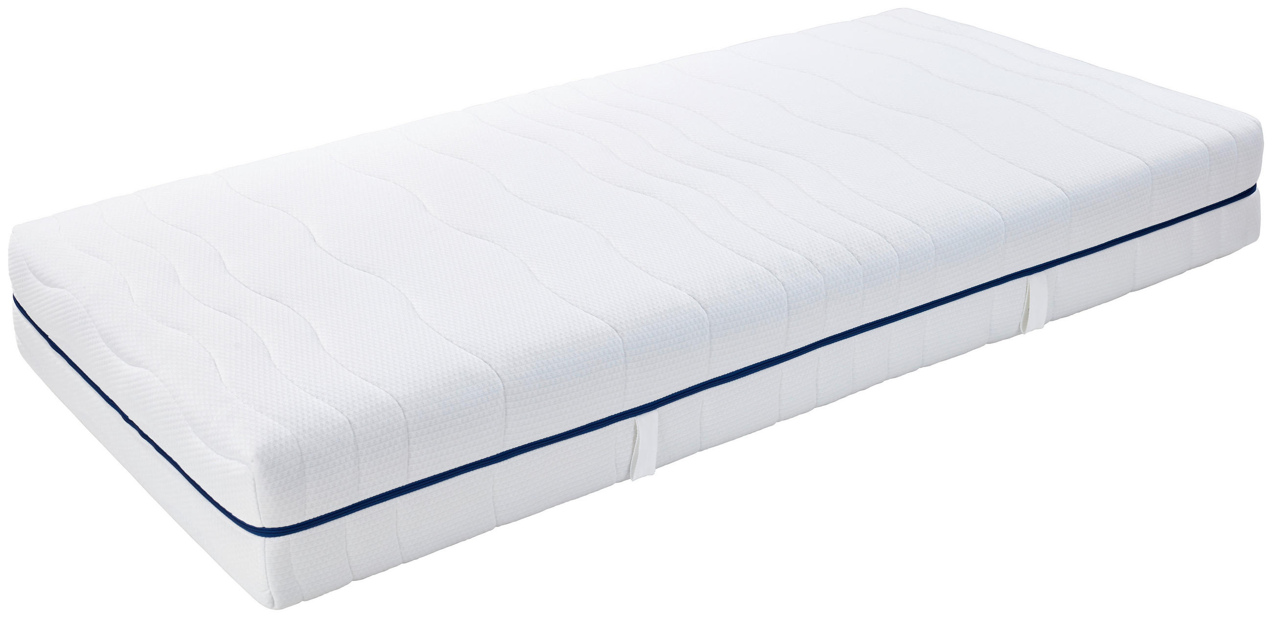 TASCHENFEDERKERNMATRATZE 90/200 cm Höhe ca. 22 cm - Weiss, Basics, Textil/Metall (90/200cm) - Livetastic