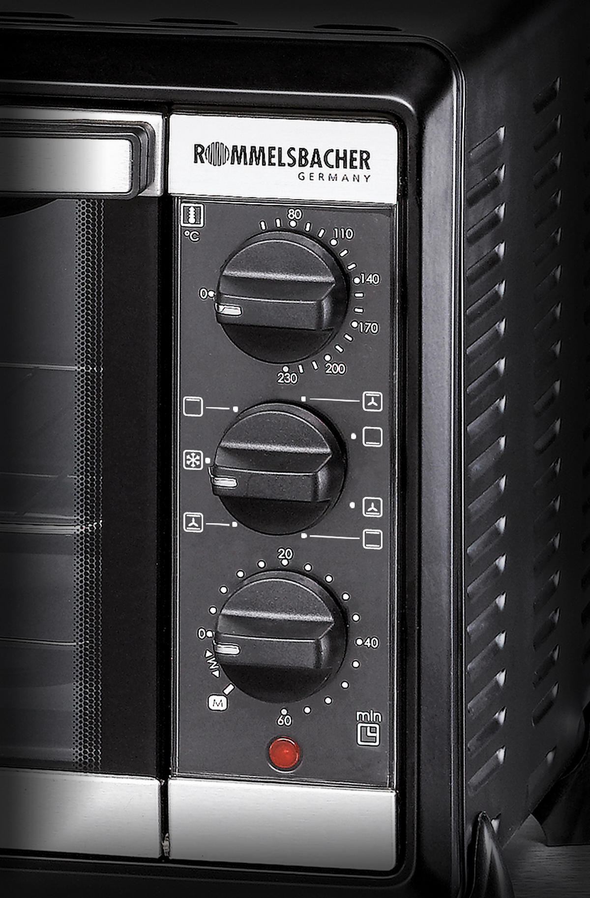 MINIBACKOFEN  - Schwarzchrom, Basics, Metall (44/28,5/33,5cm) - Rommelsbacher