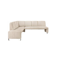KLUPA KUTNA  bež  drvo, tekstil, drvni materijal      - srebrne boje/bež, Moderno, drvni materijal/drvo (263/198cm) - Livetastic