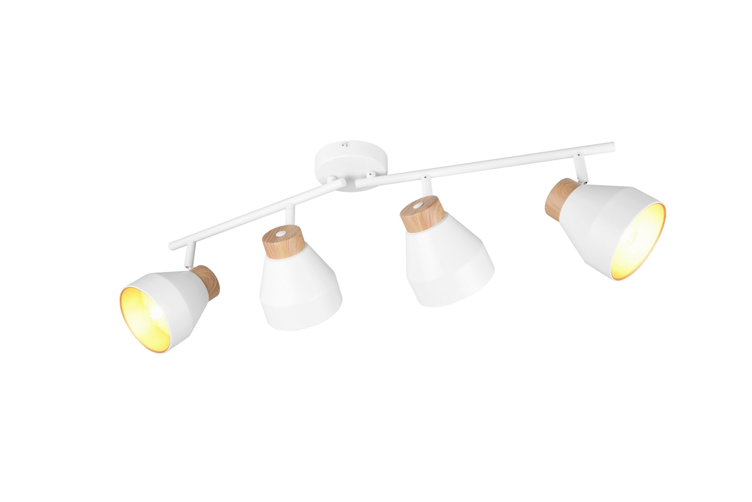 Thumbnail - Xxxl Strahler, Gold, Weiß, Braun, Metall, 22x15x71.5 cm, schwenkbar, Lampen & Leuchten, Innenbeleuchtung, Spots & Strahl...