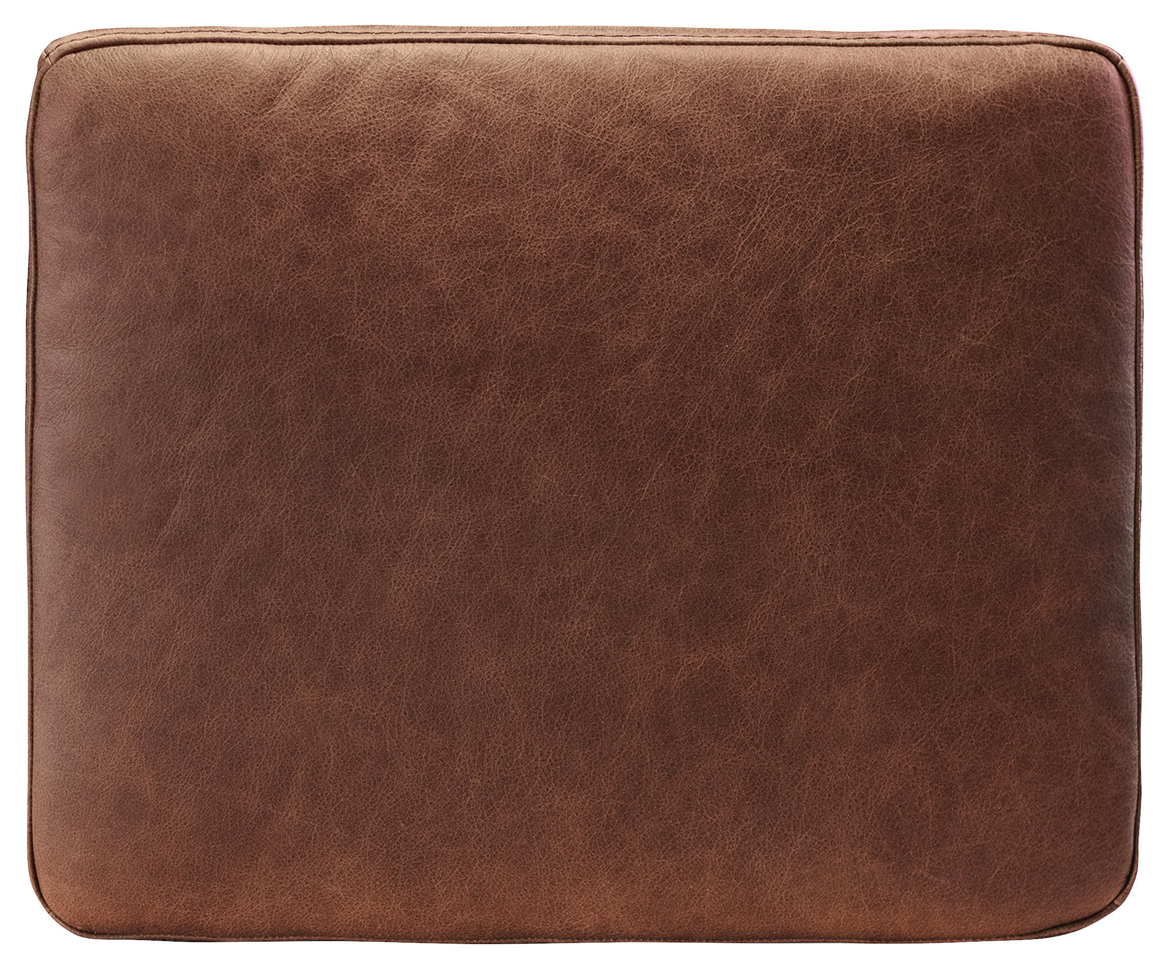ZIERKISSEN 52/42/7 cm - Dunkelbraun, Design, Leder (52/42/7cm) - Livetastic