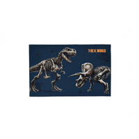 KINDERTEPPICH 100/160 cm T-Rex World  - Dunkelblau, Design, Textil (100/160cm)