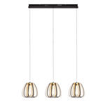 LED-HÄNGELEUCHTE 95/23/150 cm  - Goldfarben/Schwarz, Design, Kunststoff/Metall (95/23/150cm) - Novel