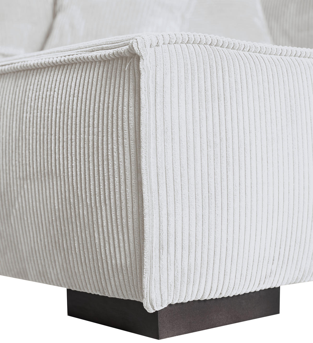 ECKSOFA  in Cord Perlmutt  - Perlmutt/Braun, KONVENTIONELL, Holz/Textil (293/160cm) - Carryhome