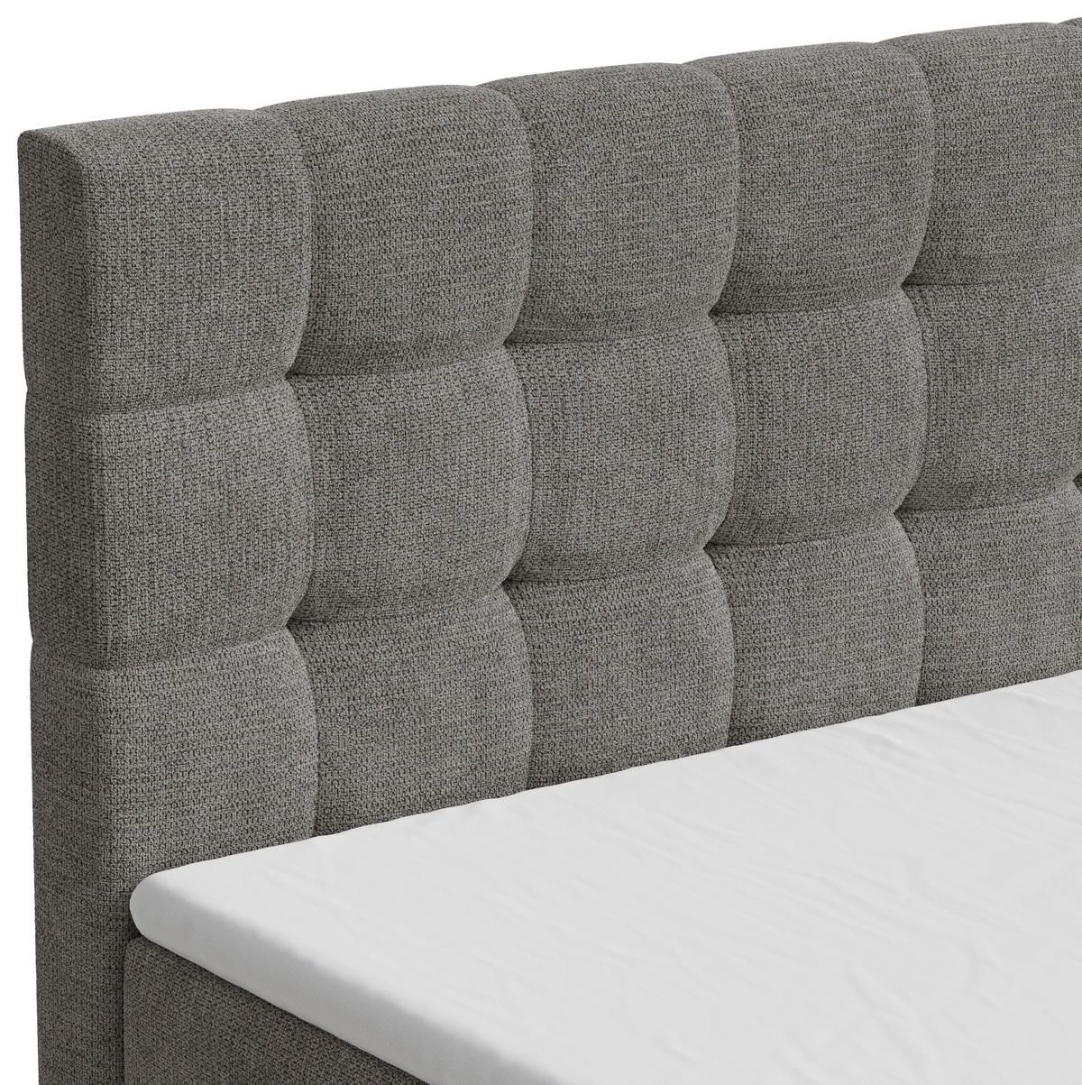 BOXBETT 140/200 cm,  in Anthrazit, Bettkasten, Topper,  - Anthrazit/Schwarz, MODERN, Holz/Kunststoff (140/200cm) - MID.YOU