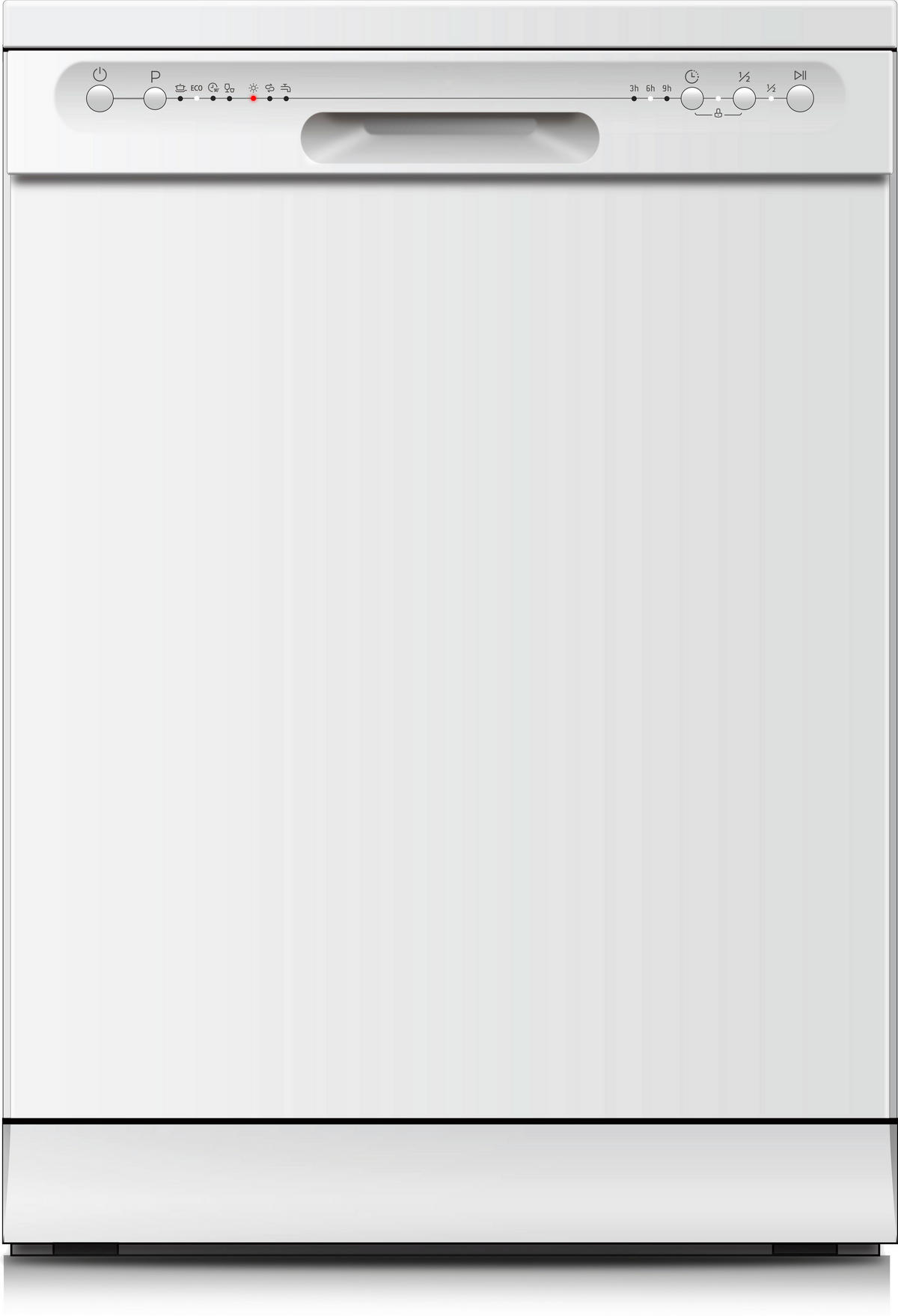 GESCHIRRSPÜLER GSP12-6E  - Weiß, Trend, Kunststoff/Metall (59,8/84,5/60cm) - PKM