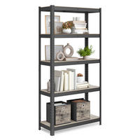 REGÁL NA ŤAŽKÉ BREMENÁ - hnedá/čierna, Basics, kov/kompozitné drevo (75/150/30cm)