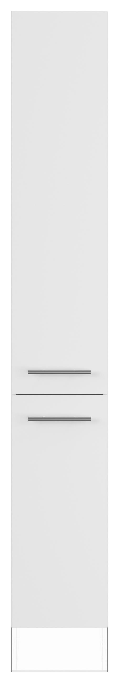 GESCHIRRSCHRANK 30/206,2/57,6 cm  in Weiß  - Edelstahlfarben/Weiß, Basics, Holzwerkstoff/Metall (30/206,2/57,6cm) - Impuls