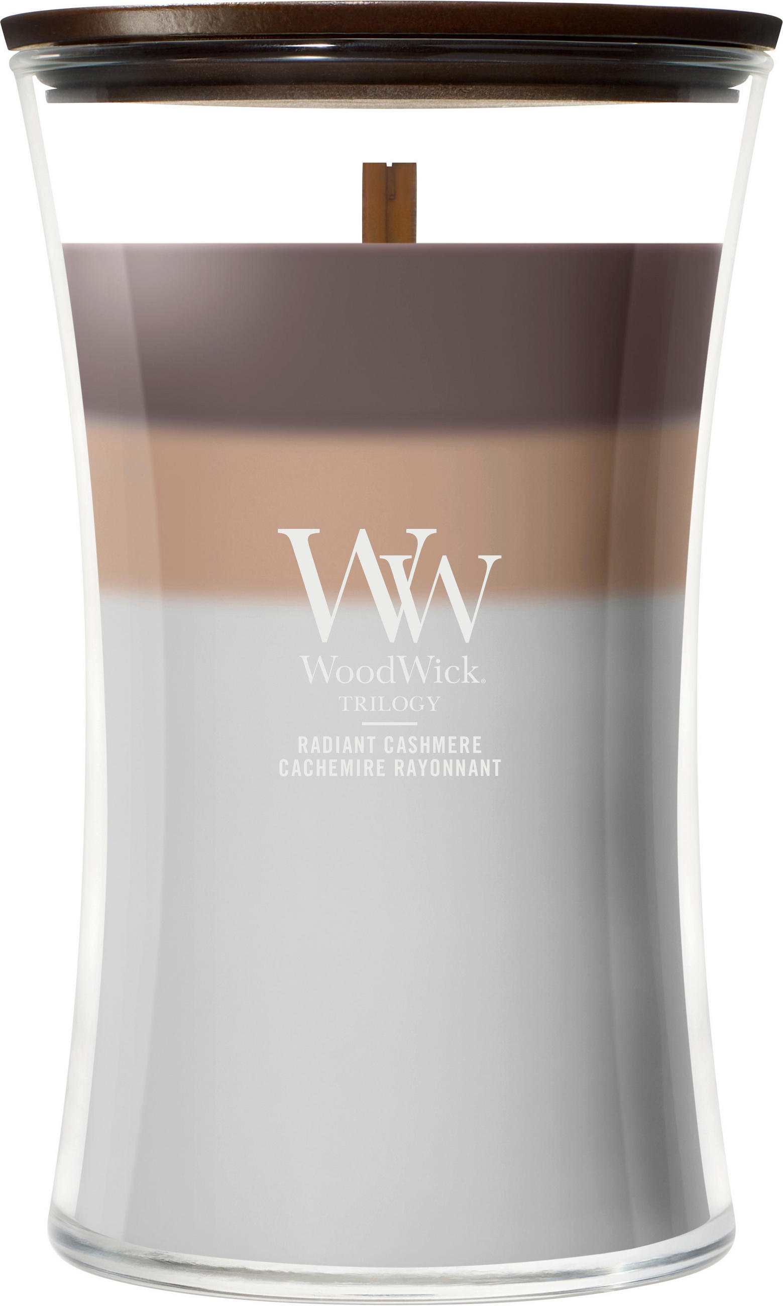VONNÁ SVÍČKA  - čiré/světle šedá, Basics, parafín/sklo (10,2/17,8/10,2cm) - WoodWick