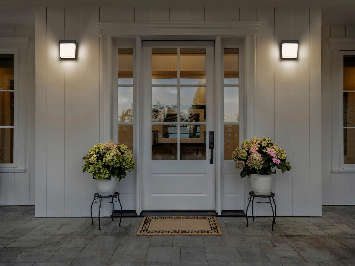 LED-AUßENLEUCHTE 17/14/17 cm   - Dunkelgrau, Basics, Kunststoff (17/14/17cm) - Osram