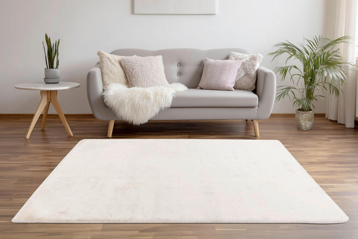 WEBTEPPICH 160/230 cm Dolce Elfenbein  - Elfenbein, KONVENTIONELL, Textil (160/230cm) - Batucci