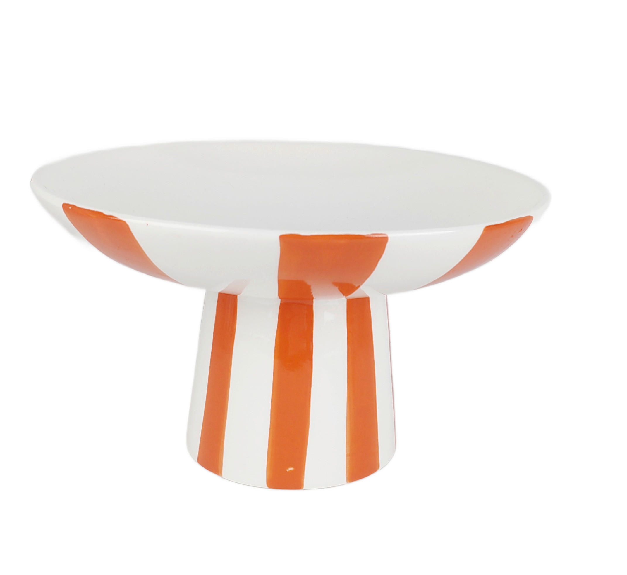 GYÜMÖLCSÖSTÁL 25,7/14,6 cm    - narancs/fehér, Design, kerámia (25,7/14,6cm) - Ambia Home