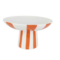 GYÜMÖLCSÖSTÁL 25,7/14,6 cm    - narancs/fehér, Design, kerámia (25,7/14,6cm) - Ambia Home