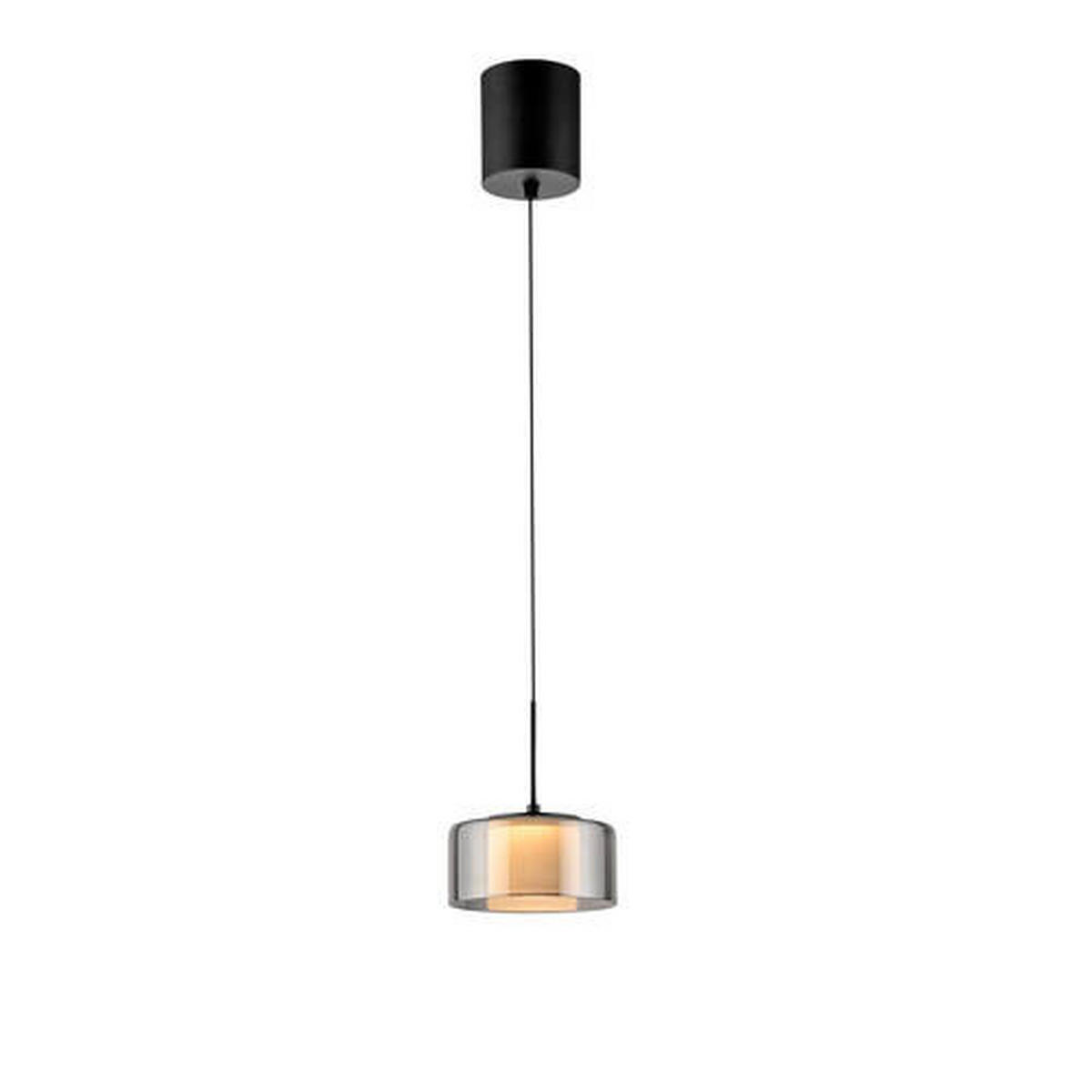 ZÁVĚSNÉ LED SVÍTIDLO, 15/220 cm  - černá, Design, kov/plast (15/220cm)