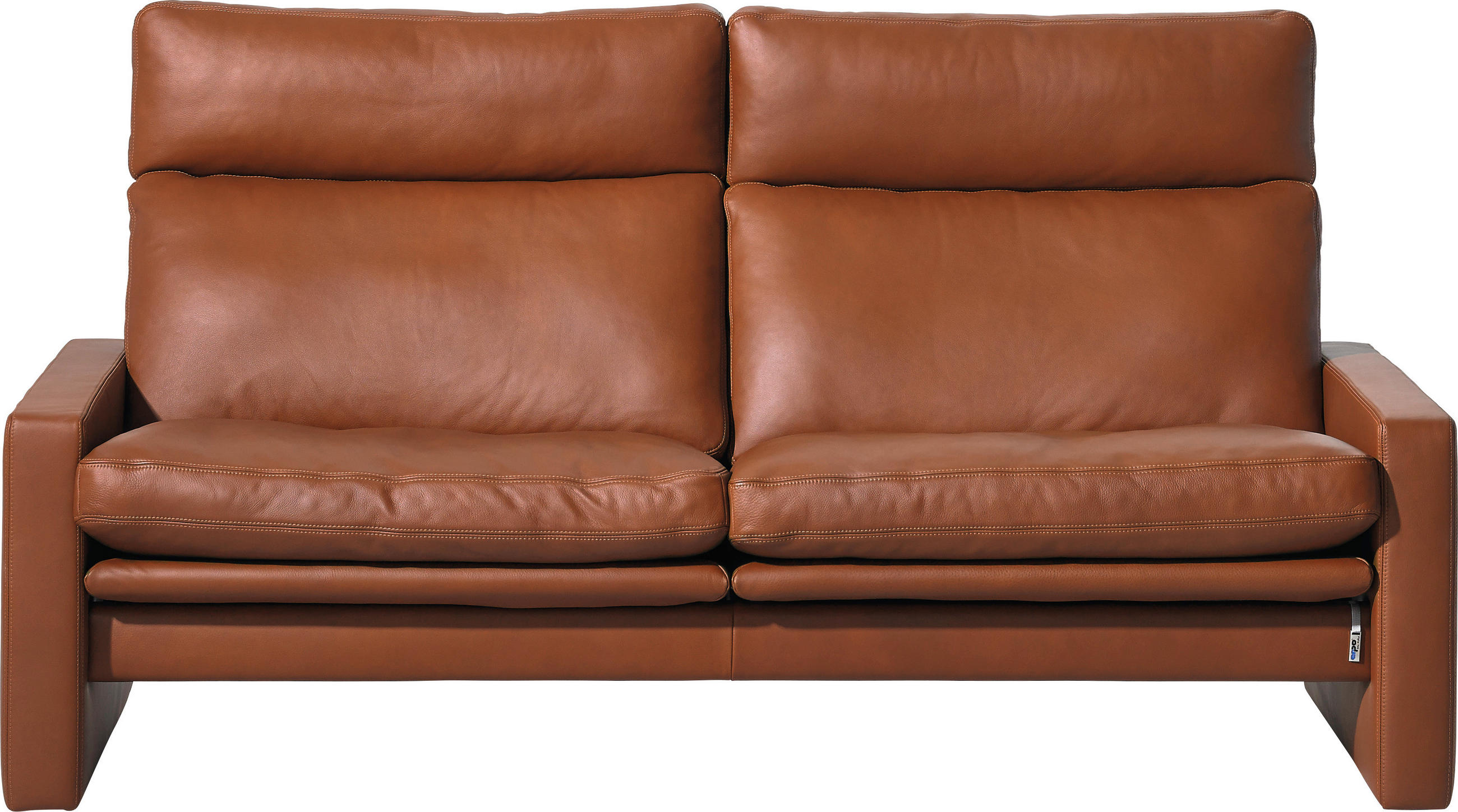 2-SITZER-SOFA Echtleder Braun  - Braun, KONVENTIONELL, Leder (177/97/95cm) - Erpo