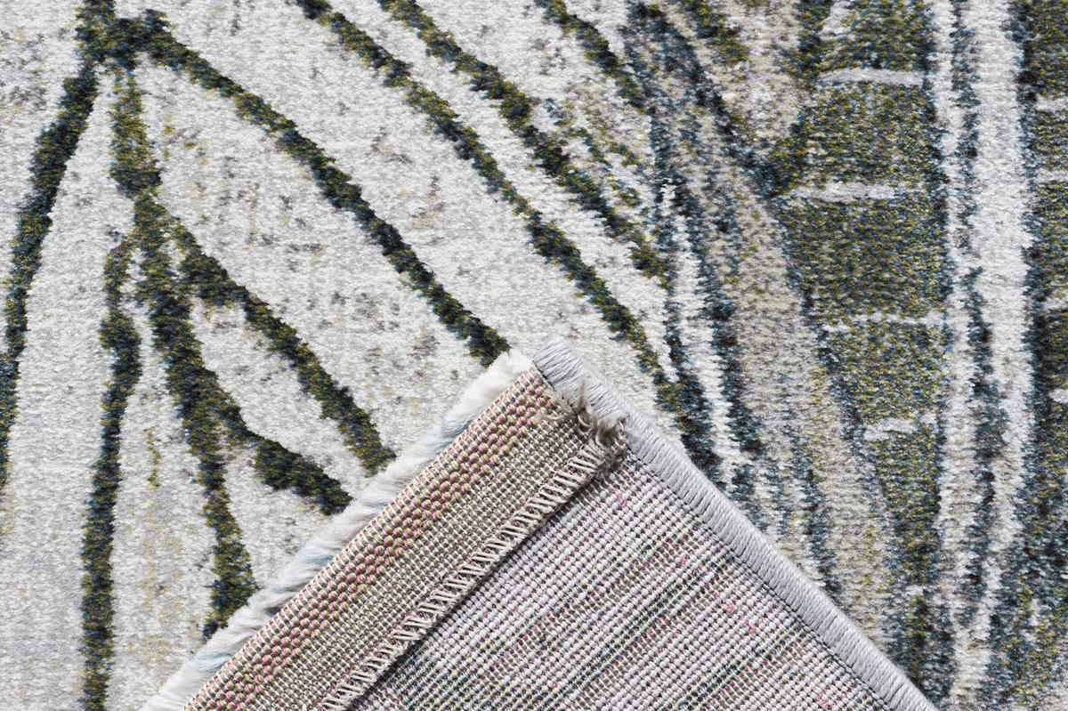 WEBTEPPICH 160/230 cm Catania Creme, Hellgrün, Hellbraun  - Hellbraun/Creme, Trend, Textil (160/230cm)
