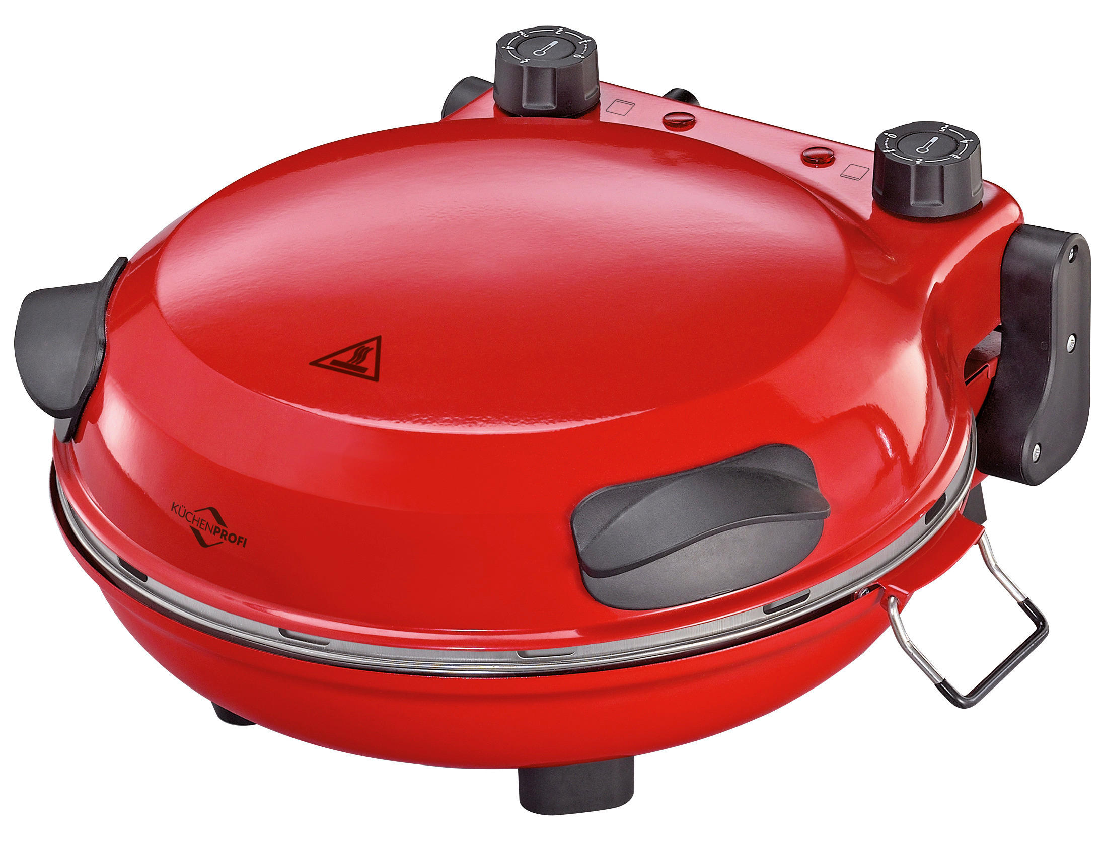 PIZZAOFEN NAPOLI  - Rot, KONVENTIONELL, Stein (35/17/36cm) - KÜCHENPROFI