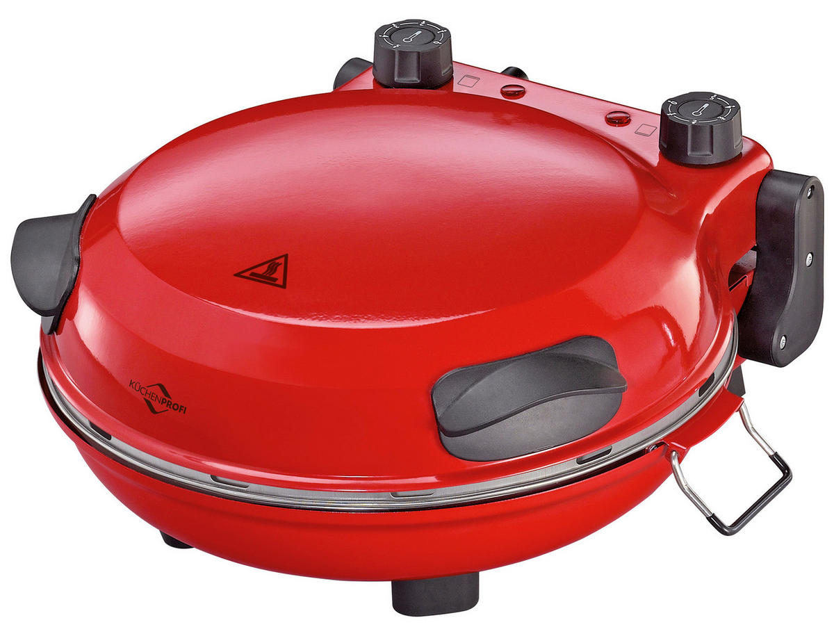 PIZZAOFEN NAPOLI  - Rot, KONVENTIONELL, Stein (35/17/36cm) - KÜCHENPROFI