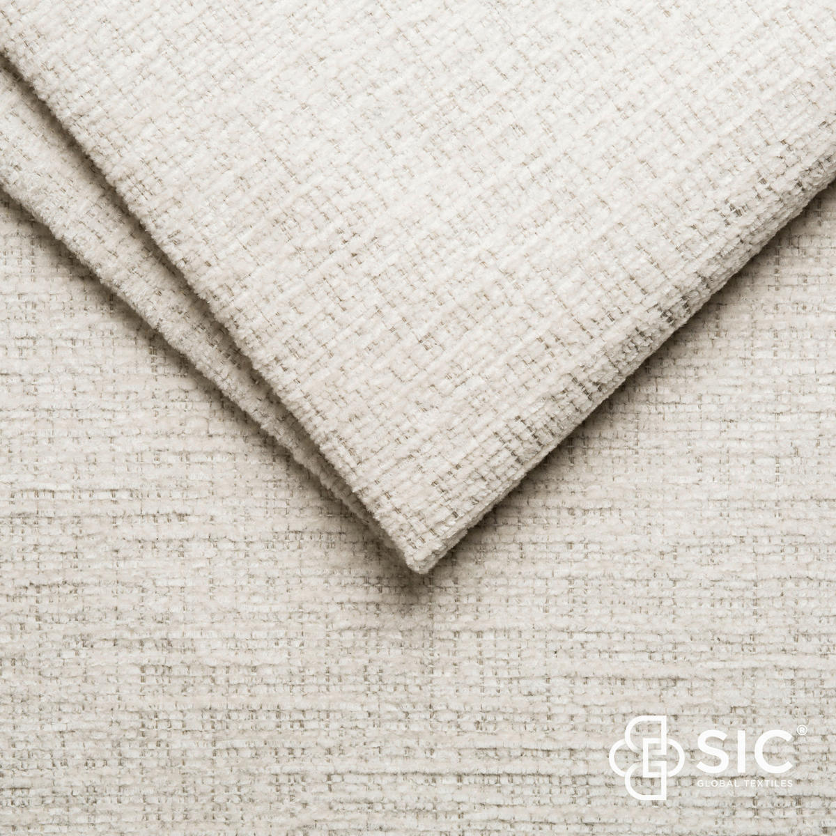 ECKSOFA inkl.Funktionen Perlmutt Chenille  - Perlmutt/Schwarz, MODERN, Textil/Metall (300/195cm) - Xora