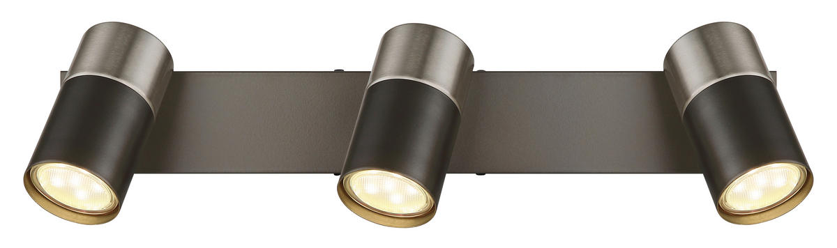 STRAHLER Solin 41/6/12 cm  - Schwarzchrom/Nickelfarben, Design, Metall (41/6/12cm) - Globo